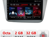 Navigatie dedicata Lenovo Seat Leon 2005-2012 D-leon05, Octacore Qualcomm, 2Gb RAM, 32Gb Hdd, 4G, Qled, DSP, Carplay, Bluetooth