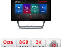 Navigatie dedicata Lenovo Skoda Octavia 2 2005-2013 N-005, Ecran 2K QLED 13",Octacore,8Gb RAM,128Gb Hdd,4G,360,DSP,Carplay,Bluetooth