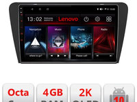 Navigatie dedicata Lenovo Skoda Octavia 2014-2020 L-279, Octacore, 4Gb RAM, 64Gb Hdd, 4G, QLED 2K, DSP, Carplay, Bluetooth