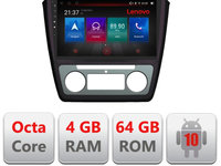 Navigatie dedicata Lenovo Skoda Yeti 2009-2014 E-YETI, Octacore, 4Gb RAM, 64Gb Hdd, 4G, Qled, 360, DSP, Carplay,Bluetooth