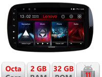 Navigatie dedicata Lenovo Smart Fortwo  2015- D-Smart15, Octacore Qualcomm, 2Gb RAM, 32Gb Hdd, 4G, Qled, DSP, Carplay, Bluetooth