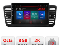 Navigatie dedicata Lenovo Subaru Outback Legacy M-SU02 Octacore, 8 Gb RAM, 128 Gb Hdd, 4G, Qled 2K, DSP, Carplay AA, 360,Bluetooth