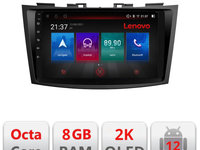 Navigatie dedicata Lenovo Suzuki Swift 2011-2019 M-179 Octacore, 8 Gb RAM, 128 Gb Hdd, 4G, Qled 2K, DSP, Carplay AA, 360,Bluetooth