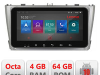 Navigatie dedicata Lenovo Toyota Avensis 2009-2015 I-TY12 4+64, Ecran QLED 10.33", Octacore, 4Gb RAM, 64Gb Memorie, 4G, 360, DSP, Carplay,Bluetooth