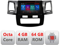 Navigatie dedicata Lenovo Toyota Hilux 2008-2014 E-143, Octacore, 4Gb RAM, 64Gb Hdd, 4G, Qled, 360, DSP, Carplay,Bluetooth