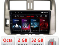 Navigatie dedicata Lenovo Toyota Prado 2010-2013 D-347, Octacore Qualcomm, 2Gb RAM, 32Gb Hdd, 4G, Qled, DSP, Carplay, Bluetooth