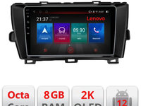 Navigatie dedicata Lenovo Toyota Prius 2009-2014 M-TY39 Octacore, 8 Gb RAM, 128 Gb Hdd, 4G, Qled 2K, DSP, Carplay AA, 360,Bluetoothn