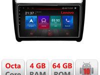 Navigatie dedicata Lenovo VW Polo 2014-2017 E-655, Octacore, 4Gb RAM, 64Gb Hdd, 4G, Qled, 360, DSP, Carplay,Bluetooth