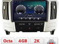 Navigatie dedicata Lexus RX300 2003-2008 Android Octa Core Ecran 2K QLED GPS 4G 4+32GB 360 KIT-RX300+EDT-E409-2K