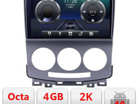 Navigatie dedicata Mazda 5 2005-2010 C-MZ22 Android Octa Core Ecran 2K QLED GPS 4G 4+32GB 360 KIT-MZ22+EDT-E409-2K