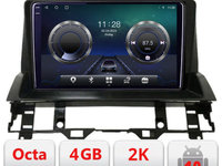 Navigatie dedicata Mazda 6 2004-2008 C-MZD6 Android Octa Core Ecran 2K QLED GPS 4G 4+32GB 360 KIT-mzd6+EDT-E410-2K