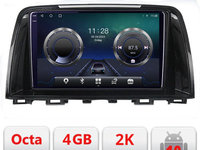Navigatie dedicata Mazda 6 2013-2017 C-223 Android Octa Core Ecran 2K QLED GPS 4G 4+32GB 360 KIT-223+EDT-E409-2K