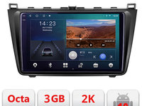 Navigatie dedicata Mazda 6 B-012 Android Ecran 2K QLED octa core 3+32 carplay android auto KIT-012+EDT-E309V3-2K