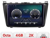 Navigatie dedicata Mazda 6 C-012 Android Octa Core Ecran 2K QLED GPS 4G 4+32GB 360 KIT-012+EDT-E409-2K