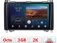 Navigatie dedicata Mercedes VW B-068 Android Ecran 2K QLED octa core 3+32 carplay android auto KIT-068+EDT-E309V3-2K