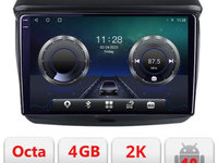 Navigatie dedicata Mitsubishi L200 2006-2014 C-094 Android Octa Core Ecran 2K QLED GPS 4G 4+32GB 360 KIT-094+EDT-E409-2K