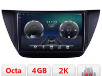 Navigatie dedicata Mitsubishi Lancer 2001-2007 C-lancer07 Android Octa Core Ecran 2K QLED GPS 4G 4+32GB 360 KIT-lancer07+EDT-E409-2K
