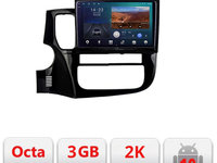 Navigatie dedicata Mitsubishi Outlander 2014- B-1230 Android Ecran 2K QLED octa core 3+32 carplay android auto KIT-1230+EDT-E310V3-2K
