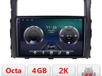 Navigatie dedicata Mitsubishi Pajero C-452 Android Octa Core Ecran 2K QLED GPS 4G 4+32GB 360 KIT-452+EDT-E409-2K