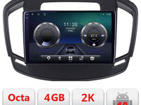 Navigatie dedicata Opel Insignia 2014-2016 C-338 Android Octa Core Ecran 2K QLED GPS 4G 4+32GB 360 KIT-338+EDT-E409-2K