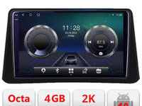 Navigatie dedicata Opel Mokka 2012-2016 C-MOKKA1 Android Octa Core Ecran 2K QLED GPS 4G 4+32GB 360 KIT-mokka1+EDT-E409-2K