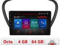 Navigatie dedicata Peugeot 607 Android radio gps internet Lenovo Octa Core 4+64 LTE Kit-607+EDT-E509-PRO