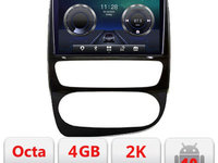 Navigatie dedicata Renault Clio 4 V2 C-468 Android Octa Core Ecran 2K QLED GPS 4G 4+32GB 360 KIT-468+EDT-E410-2K