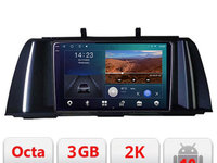 Navigatie dedicata Seria 5 F10 2010-2012 CIC Android Ecran 2K QLED octa core 3+32 carplay android auto KIT-f10-cic+EDT-E309V3-2K