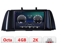 Navigatie dedicata Seria 5 F10 2010-2012 CIC Android Octa Core Ecran 2K QLED GPS 4G 4+32GB 360 KIT-f10-cic+EDT-E409-2K