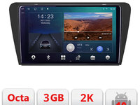Navigatie dedicata Skoda Octavia 3 B-279 Android Ecran 2K QLED octa core 3+32 carplay android auto KIT-279+EDT-E310V3-2K