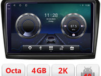 Navigatie dedicata Skoda Superb 2 C-Superb 2 Android Octa Core Ecran 2K QLED GPS 4G 4+32GB 360 KIT-Superb 2+EDT-E410-2K