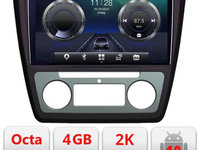 Navigatie dedicata Skoda Yeti 2009-2014 C-YETI Android Octa Core Ecran 2K QLED GPS 4G 4+32GB 360 KIT-YETI+EDT-E409-2K