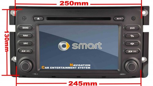 Navigatie DEDICATA SMART FORTWO DVD GPS AUTO CARKIT TV NAVD-8987