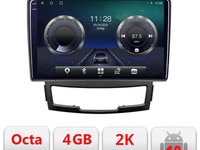 Navigatie dedicata Ssangyong Korando 2011- 2013 C-159 Android Octa Core Ecran 2K QLED GPS 4G 4+32GB 360 KIT-159+EDT-E409-2K