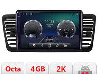 Navigatie dedicata Subaru Outback Legacy C-SU02 Android Octa Core Ecran 2K QLED GPS 4G 4+32GB 360 KIT-SU02+EDT-E409-2K