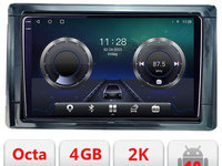 Navigatie dedicata Toyota 2DIN C-TY2DIN Android Octa Core Ecran 2K QLED GPS 4G 4+32GB 360 KIT-TY2DIN+EDT-E409-2K