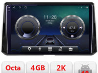 Navigatie dedicata Toyota Auris 2018- C-388 Android Octa Core Ecran 2K QLED GPS 4G 4+32GB 360 KIT-388+EDT-E410-2K