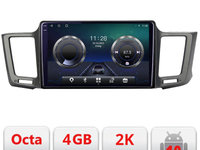 Navigatie dedicata TOYOTA RAV 4 2013-2018 Android Octa Core Ecran 2K QLED GPS 4G 4+32GB 360 KIT-247+EDT-E409-2K