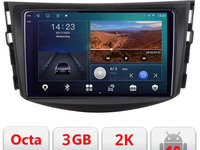 Navigatie dedicata Toyota Rav 4 B-018 Android Ecran 2K QLED octa core 3+32 carplay android auto KIT-018+EDT-E309V3-2K