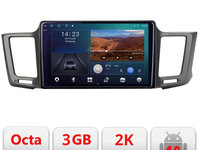Navigatie dedicata Toyota Rav 4 B-247 Android Ecran 2K QLED octa core 3+32 carplay android auto KIT-247+EDT-E309V3-2K