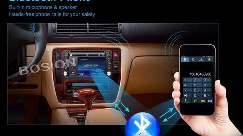 Navigatie DVD Auto, 2 DIN , GPS, CarKitt Bluetooth, Hands free, comenzi volan + camera cadou