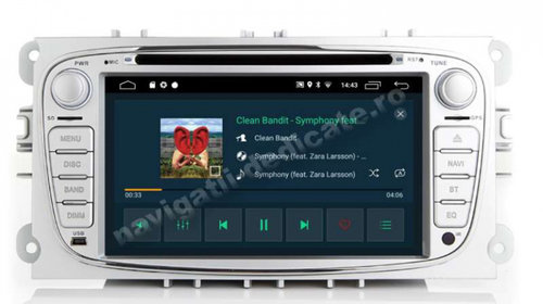 Navigatie Ford Focus Mondeo S-Max Android 9.0 2GB Ram Carkit Bluetooth USB Waze NAVD-MT9457S