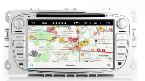Navigatie Ford Focus Mondeo S-Max Android 9.0 2GB Ram Carkit Bluetooth USB Waze NAVD-MT9457S