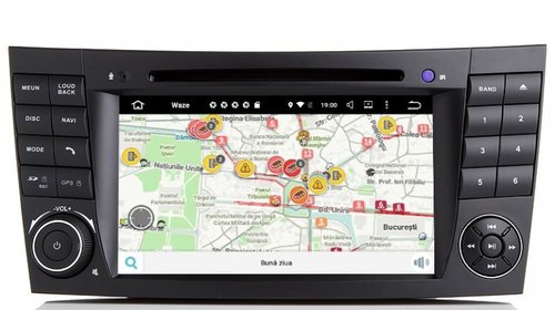 Navigatie GPS Mercedes E-CLASS W211 INTERNET Waze NAVD-A090 Android 7.1