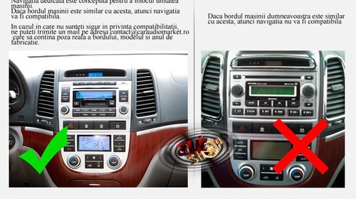 Navigatie Hyundai Santa Fe 2006-2012 Octa Core 4+64GB cu Android carplay