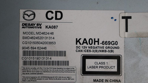 NAVIGATIE MAZDA CX-5 AN : 2015 / KA0H-669G0