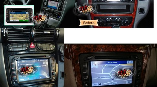 Navigatie Mercedes C-W203 / A-W168 / Clk W209 / G-W463 / Viano / Vito cu Android