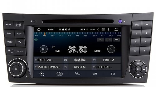 Navigatie Mercedes Clasa E W211 E Class Android 7.1 Internet Waze NAVD-A090