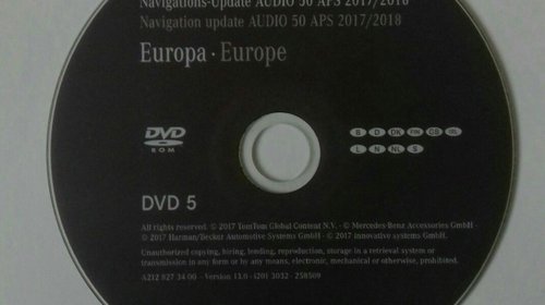Navigatie Mercedes DVD Comand APS NTG4 Europa W207 212 218 versiunea 2018