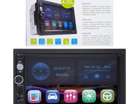 Navigatie multimedia PNI V8270 2 DIN cu GPS MP5, touch screen 7 inch, radio FM, Bluetooth, Mirror Link, AUX, USB, microSD PNI-V8270